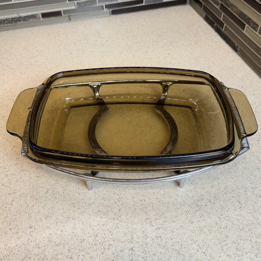 VTG West Bend Slow Cooker Glass Replacement Lid 4/5/6Qt & Corning Metal Trivet